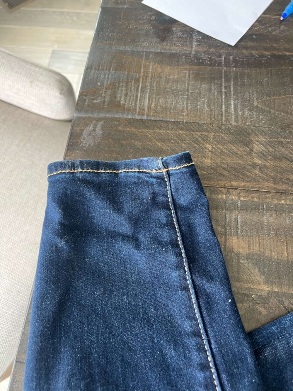Women’s A E  JEANS- Stretch sz 14/32  Dark Blue Stretch Denim Jeans - jegging - Picture 11 of 16
